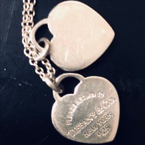 Return to Tiffany double heart tag pendant.